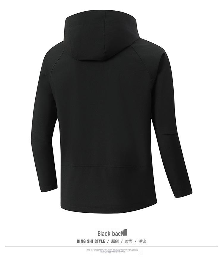 Горная уличная куртка-ветровка для пары: Куртка с капюшоном в стиле колор-блок – Дышащая, Ветрозащитная, Водонепроницаемая, Устойчивая к пятнам одежда для альпинизма