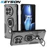 KEYSION Противоударный чехол для OnePlus 13R 5G Мягкий силиконовый + PC Вертикальный металлический чехол-подставка для телефона Задняя крышка для OnePlus 1 + Ace 5 Pro 5G
