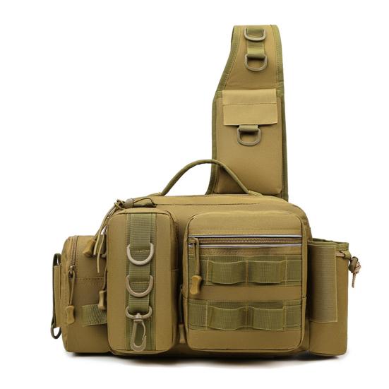 Рыболовная поясная сумка большой вместимости, рыболовная поясная сумка с держателем для удилища