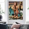 Diamond Painting Embroidery Mermaid Beauty Cross Stitch Full Round Diamond Home Decor Needlework