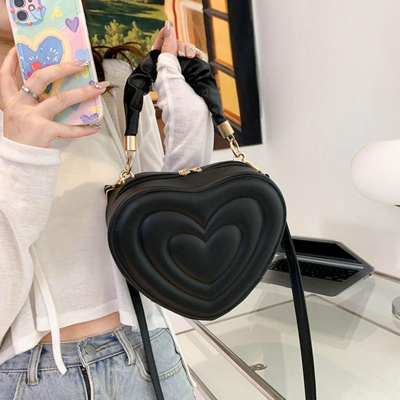 Yogodlns Luxury Quilted Handle Bag For Women PU Leather Shoulder Crossbody Bag Fashion Messenger Handbag