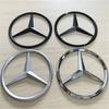 WAK3   9cm Car Rear Trunk Emblem Badge Sticker For Mercedes-Benz W205 W211 W212 GLC Car Tail Emblem Decals Interior Mouldings HBT-BENC
