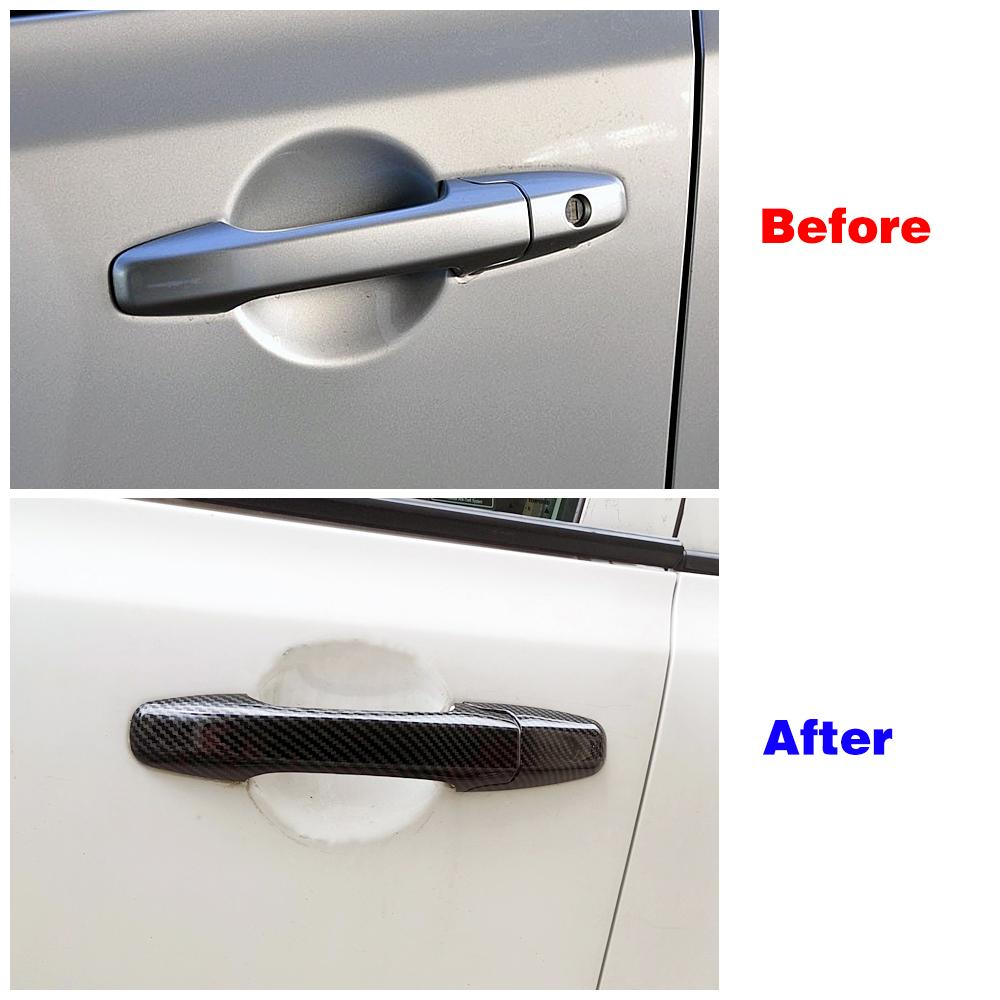 For Honda Civic 2006-2011 8 Gen Carbon Fiber Color Modify Refit Chrome Door Handle Cover Decoration Trim Protection Sticker