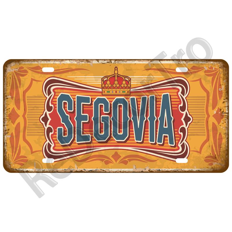 Vintage Tin Sign For Bar Pub Man Cave Club Wall Decoration California TinPlates Plate Plaque Madrid Paris Decor City Metal Sign