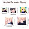Anime Foolish Angel Dances With The Devil Cushion Cover Cushion Cover Set 4Pcs 50X50 45X45 40X40 Pillowcase Decorative Sofa Home