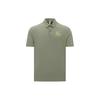Повседневная удобная трикотажная рубашка поло с коротким рукавом, мужские рубашки поло светло-армейского зеленого цвета 24SRM401MGL2