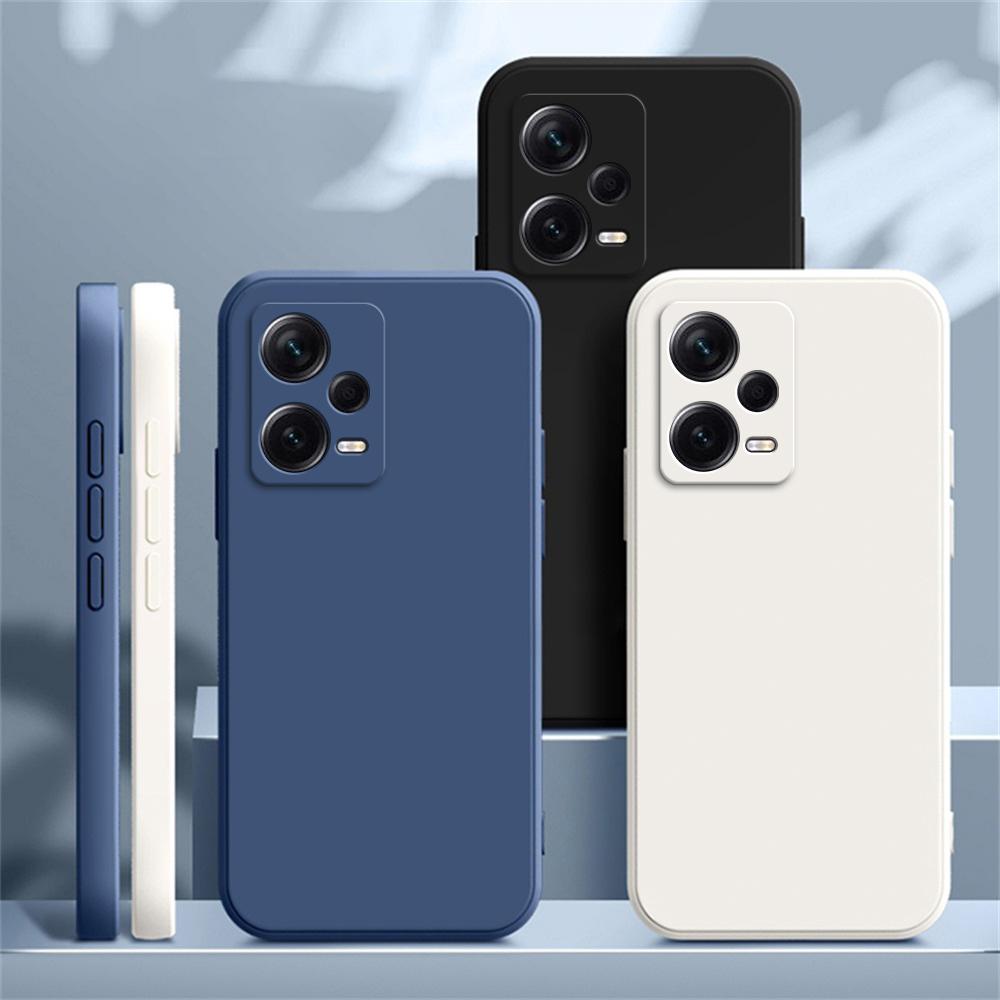 Square Matte Silicone Case for Xiaomi Redmi Note 12 5G Note 12 Pro+ Soft Fundas Redmi Note12 Pro Plus 5G Matte Basic Cover Cases
