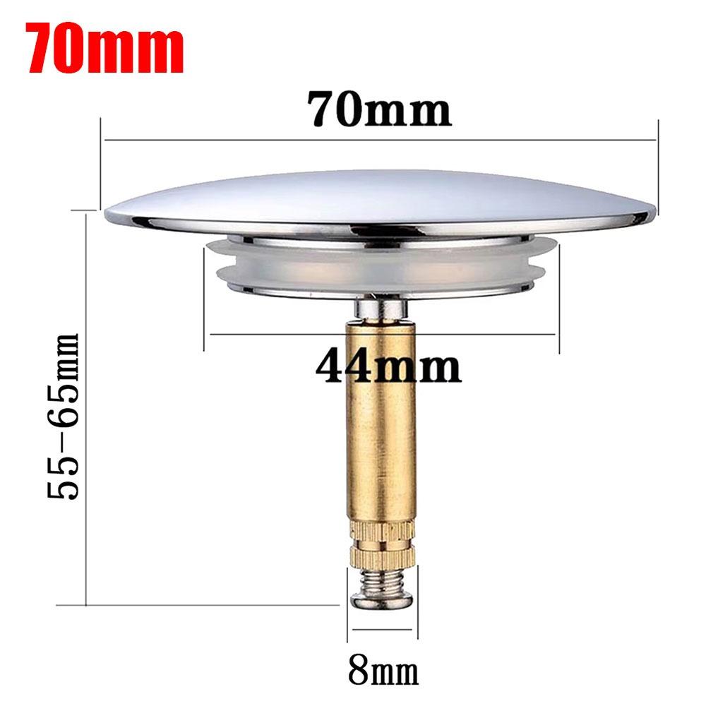 1Pcs Brass Bath Stopper Pop Up Waste Stopper Bathroom Tub Drain Filter Durable Bathtub Plug