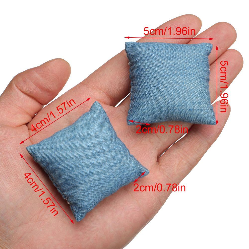 Sofa Doll House Supplies Doll Accessories Toys Furniture Miniature Cushions Mini Dollhouse Pillows