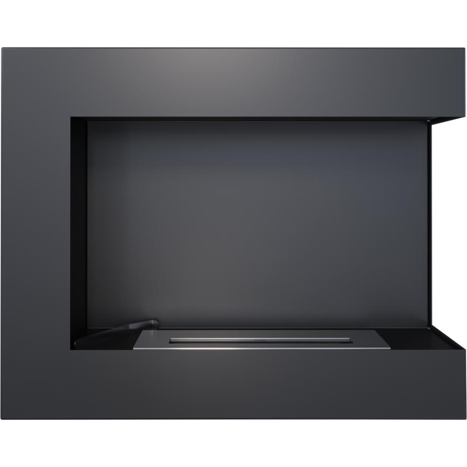 Настенный камин на биоэтаноле, набор декоративных камней справа