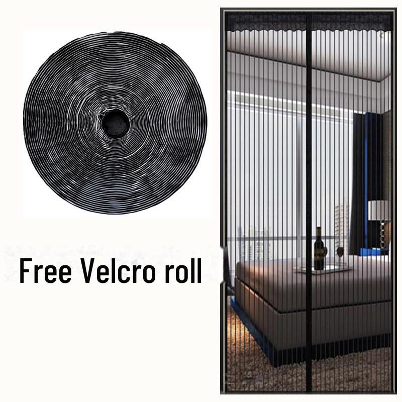 Embroidered Cotton Door Curtain with Velcro