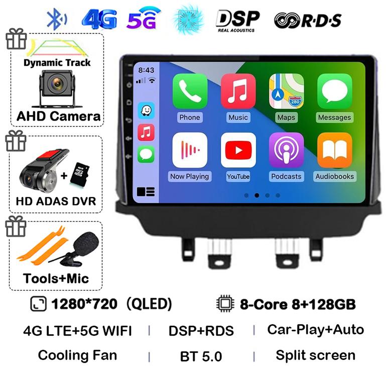 Беспроводной Android 14 Carplay Auto Автомагнитола для Mazda CX-3 CX3 Mazda 2 DK 2014 - 2021 Мультимедийный Видеоплеер GPS Стерео WIFI+4G