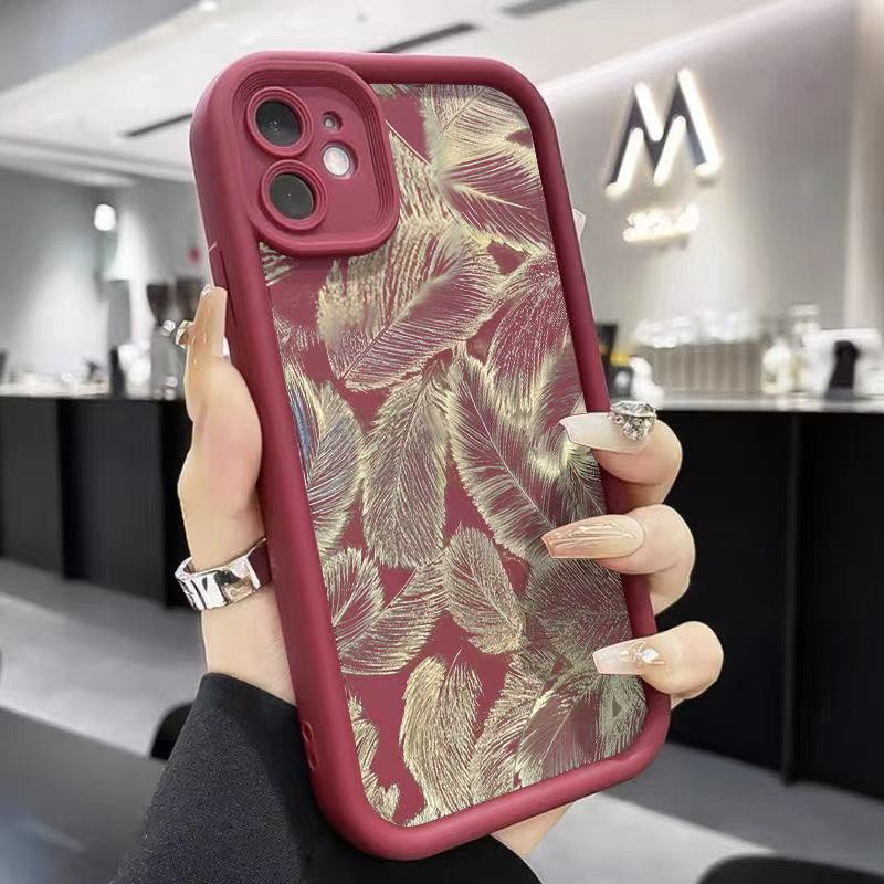 Золотое перышко подходит для чехла мобильного телефона iphone16pro Apple 1514 Европа и Америка 13promax новый 12x