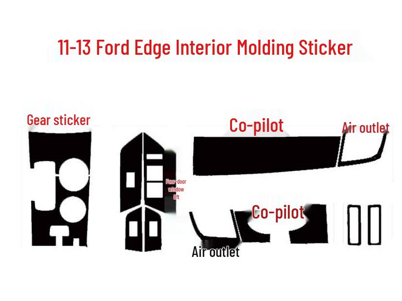 Carbon Fiber Console Gear Decor Stickers for Ages 11-13 Edge