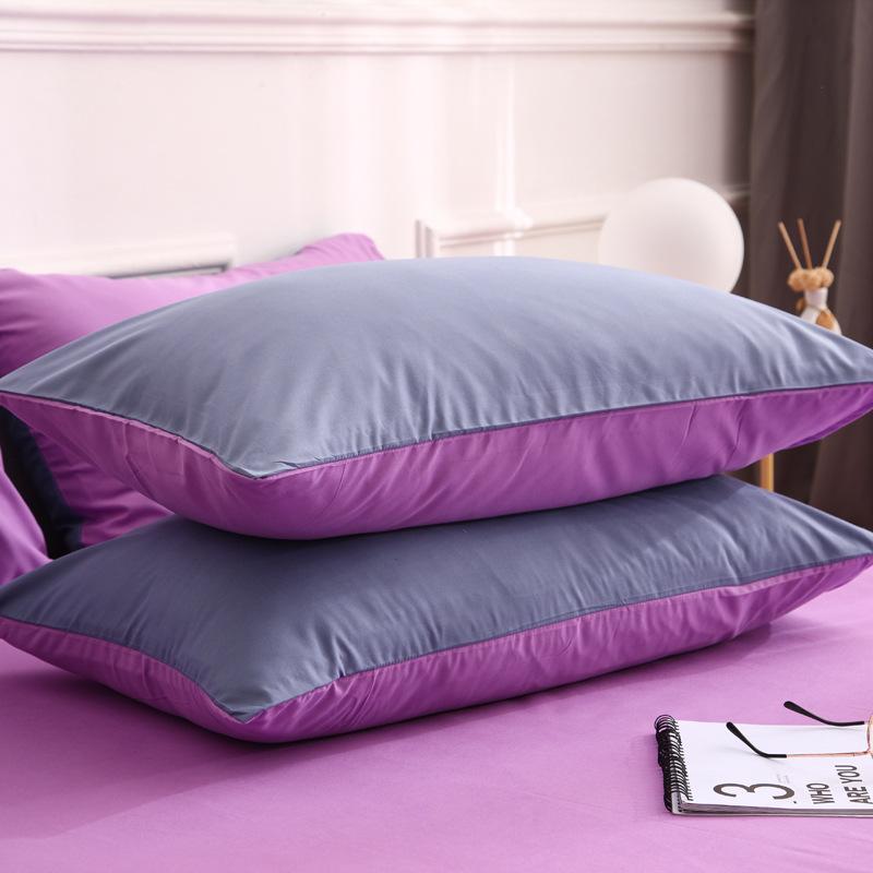 Наволочки в скандинавском стиле однотонные 47x74 см (Пара) для домашнего текстиля