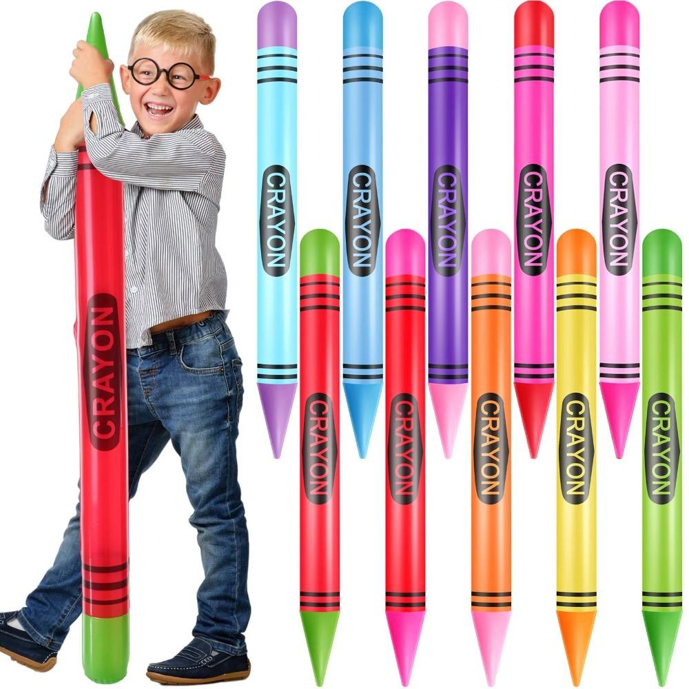 High Quality PVC Inflatable Pencil Jumbo Party Gift Neon Crayon Cute Lightweight Decorations Prop