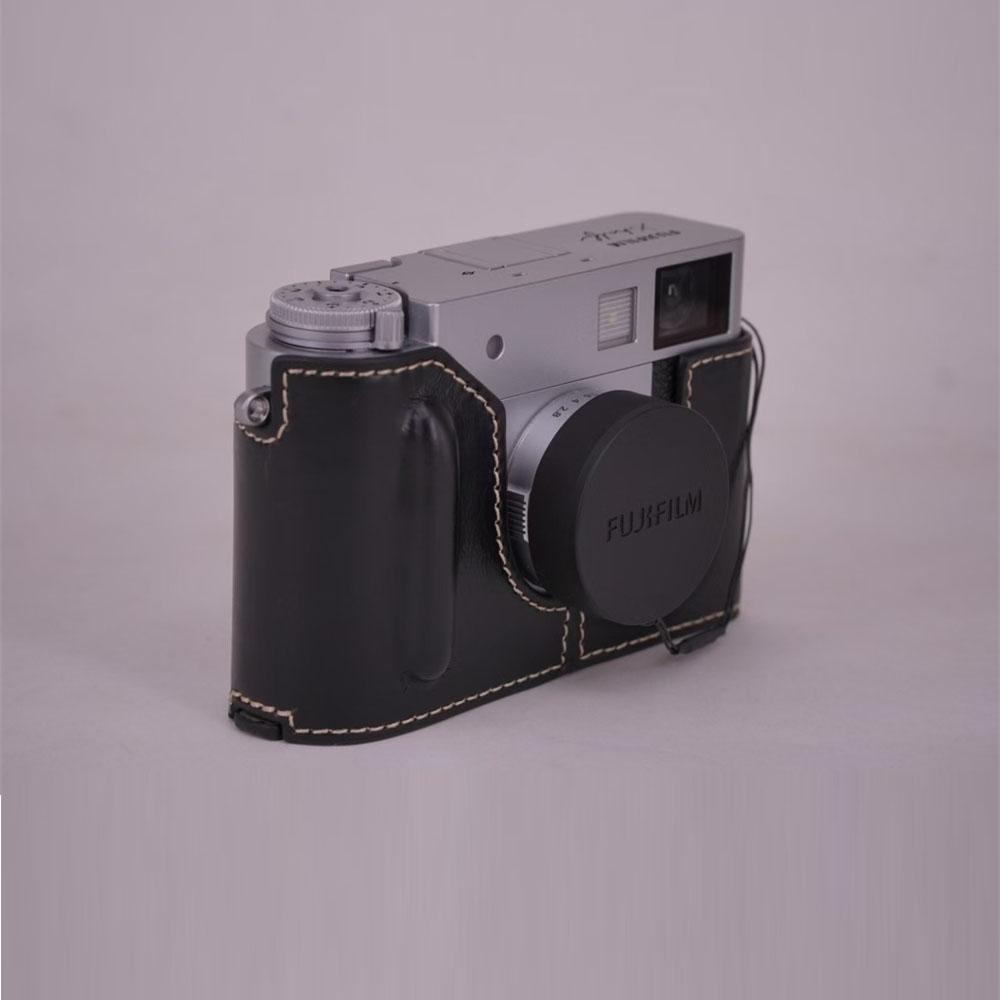 PU Leather Camera Half Case for Fujifilm XHalf Fuji X-Half Bottom Battery Opening Cover