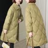 Women's 2024 Lightweight White Duck Down Puffer Jacket - Petite, Warm, Fashionable Winter Outerwear for Moms