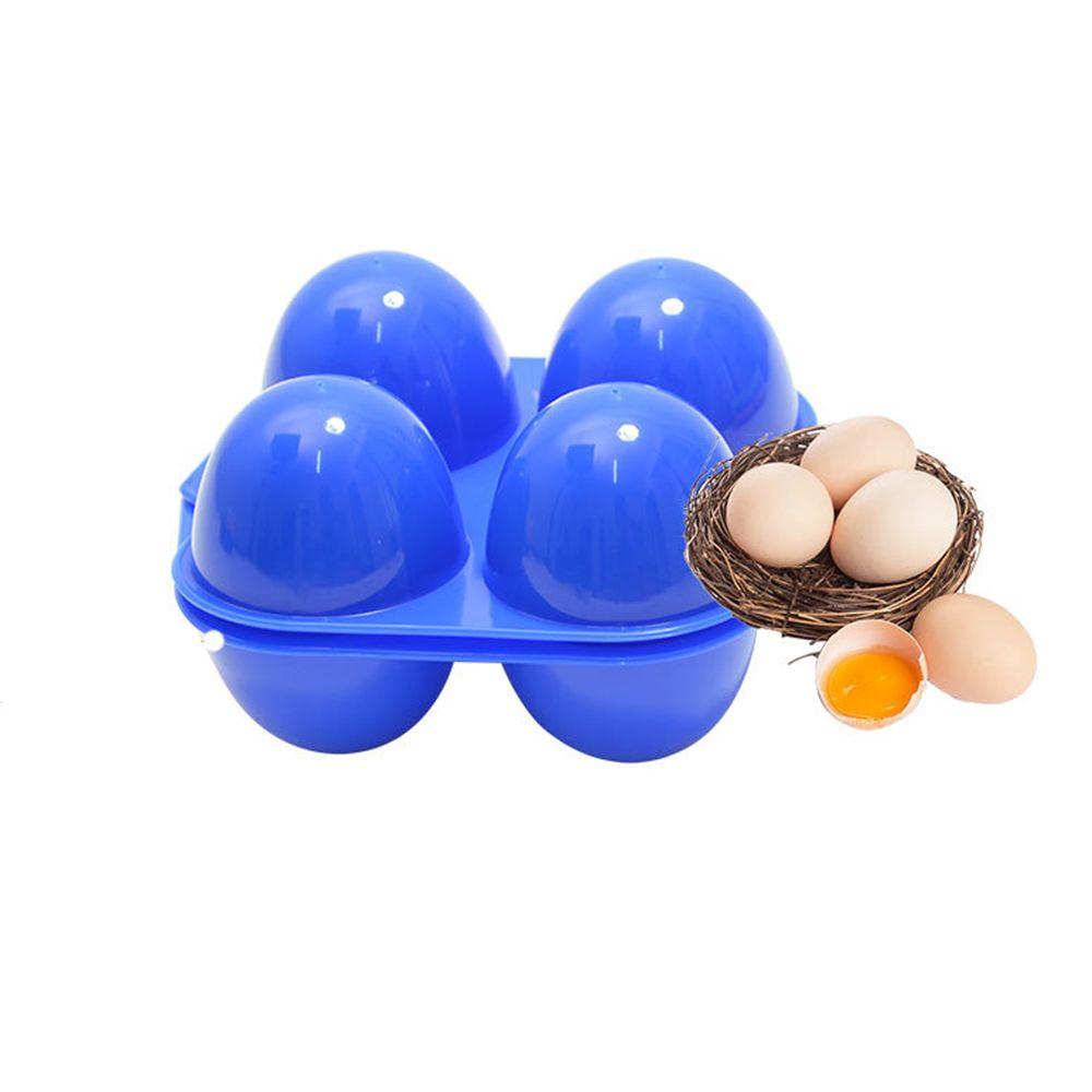 2/4 Grids Camping Containers Holder Portable Organizer Case Egg Tray Egg Storage Box