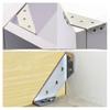 5Pcs/Set Fixed Brackets Right Angle Thickened Stainless Steel Electroplating Chair Corner Brackets Furniture Repairing