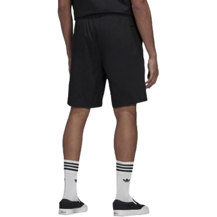 adidas Мужские однотонные шорты с логотипом Originals Trefoil, черные HT1652