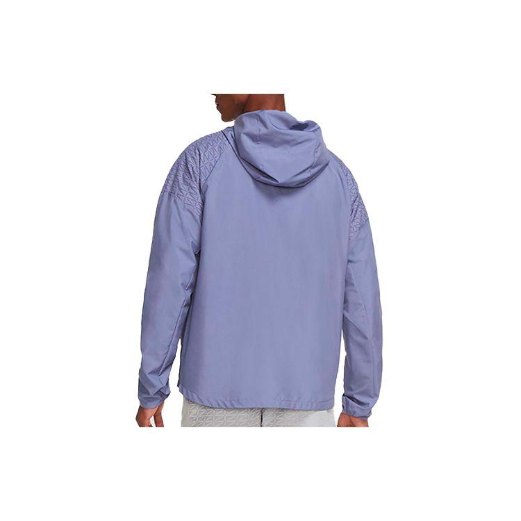 Nike Essential Run Division Flash Reflective Print Hooded Running Jacket Men Jacket World-Indigo CU7871-482