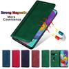 Matte Leather Flip Case For Samsung Galaxy A51 A71 A50 A70 A30 S A40 A20 A10 A01 A21 A31 A41 A81 A91 M30S S10 S20 Ultra Plus A7 J4 J6 Magnetic Cover
