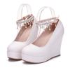 Fashion Platform Wedges Pumps Shoes for Women Spring Wedges Heels Women Wedding Shoes High Heels