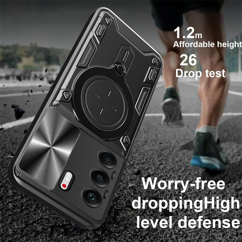 Броня Funda Магнитное кольцо Подставка Чехол Для Tecno Camon 40 Pro 4G 5G Противоударный Сдвижной Защита Камеры Чехол для телефона для Tecno Camon40