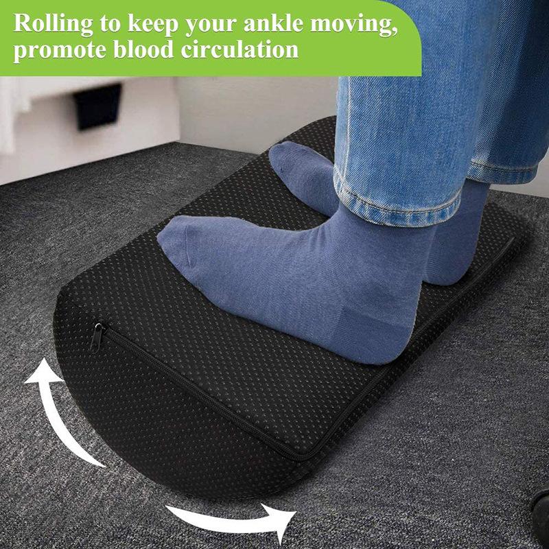 Semicircle Foot Rest Pad Slow Rebound Leg Pad Office Ottoman Pregnant Woman Side Sleeping Knee Pillow Footrest Massage Support
