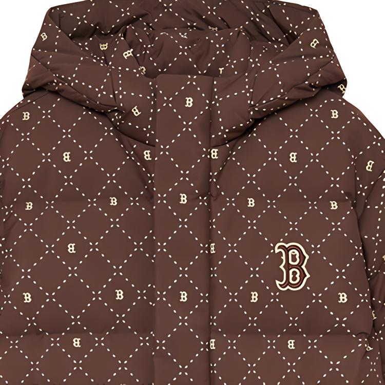Новая пуховая куртка MLB New York Yankees FW23 Унисекс Темно-коричневый 3ADJM0336-43BRD