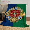 Royal Heraldry Regal Symbols blanket Suitable for all seasons Soft and comfortable Machine washable Office rest blanket Air conditioning blanket