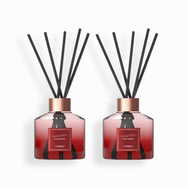 KUNDAL Парфюмерный диффузор Holiday Edition, набор из 2 предметов Rosewood 200 мл, корейская косметика с хорошим ароматом