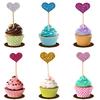 Украшения для выпечки, украшения для торта, украшения для кексов, открытки 10 шт., украшения для кексов на день рождения, свадебные украшения, вставные открытки