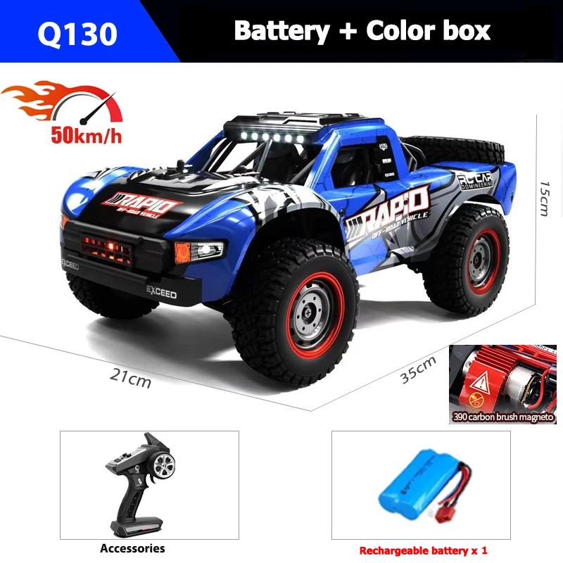 AAYD1 JJRC Q130 1:14 70 KM/H or 50KM/H 4WD RC Car With Light Brushless Motor Cars Remote Controlled High Speed Drift Monster Truck Toy