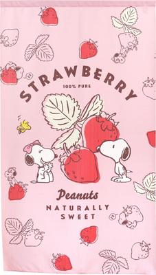 Noren Kobo Noren Snoopy Goods Гобеленовый постер PEANUTS Fruit Series Strawberry Ширина 85 x Длина 150 см Сделано в Японии 21766 [Возврат невозможен]