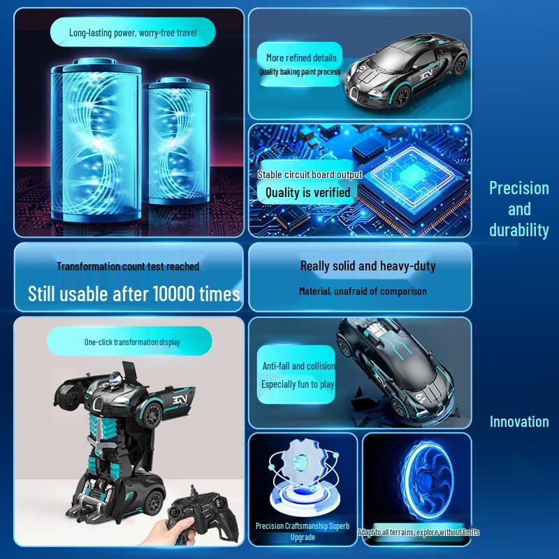 JJR/C Bugatti Трансформируемая радиоуправляемая машина-робот