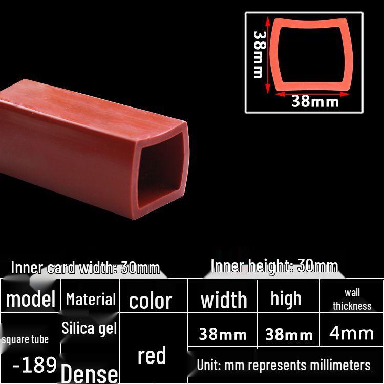 High-Temperature Resistant Silicone Square Tubing: Durable, Customizable, Aging-Resistant Rubber Sheath and Hollow Sealing Strip.