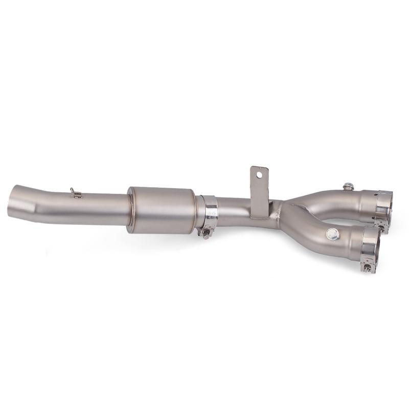 Motorcycle Exhaust Modify Escape Mid Link Pipe fits 51mm Muffler Slip On For YZF-R1 r1 MT10 R1M 2015 - 2021