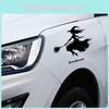 Broom Black Halloween Riding Witch Decoration Paste Painting For Wall And Car
