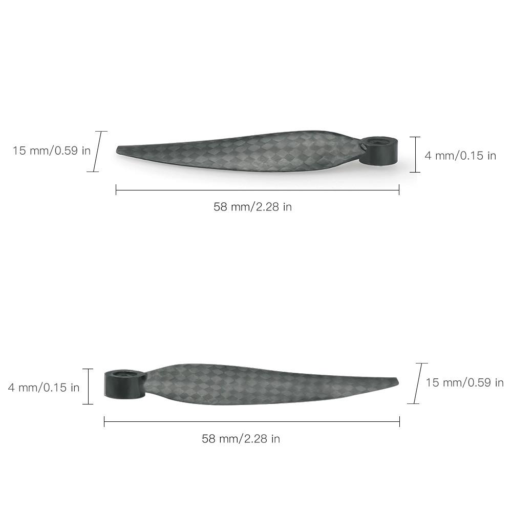 8 шт. складные пропеллеры из углеродного волокна для мини-дрона Mavic