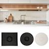 Bath Stopper Durable Tableware Rubber Sink Mat Drain Mats Sink Strainer Protector