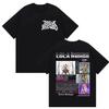 Singer Lola Tour Indigo 2025 Merch Graphic T-shirt Men Women Retro Fashion Harajuku T Shirts Best Selling Loose Clothes Unisex