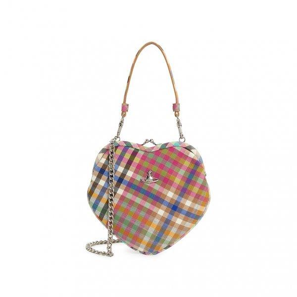 Vivienne WeStWood Women S Chain croSSbody Bag Bell Heart Frame purSe 4b01000cW W