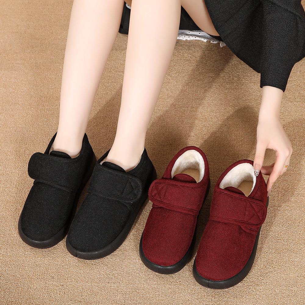 Китайские хлопковые туфли женские новые зимние бархатные утолщенные хлопковые туфли холодостойкие и теплые женские хлопковые ботинки