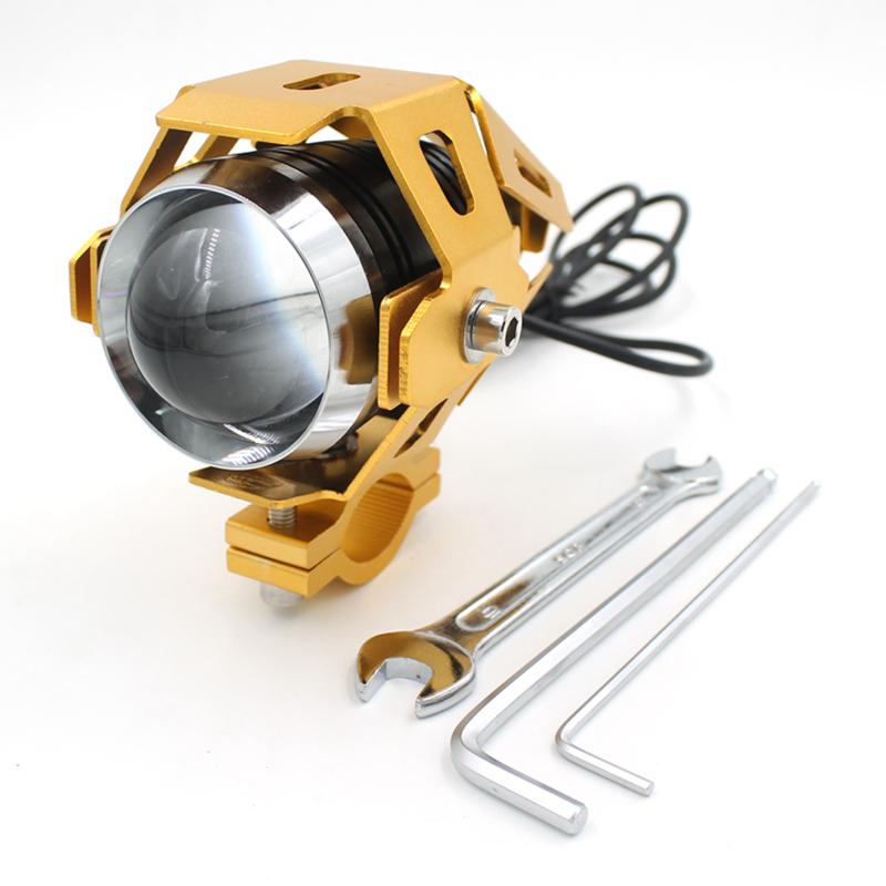 LMoDri мотоциклетные фары, вспомогательная лампа U5, светодиодный прожектор для мотоцикла, аксессуары 12 В 125 Вт, модифицированная часть 2