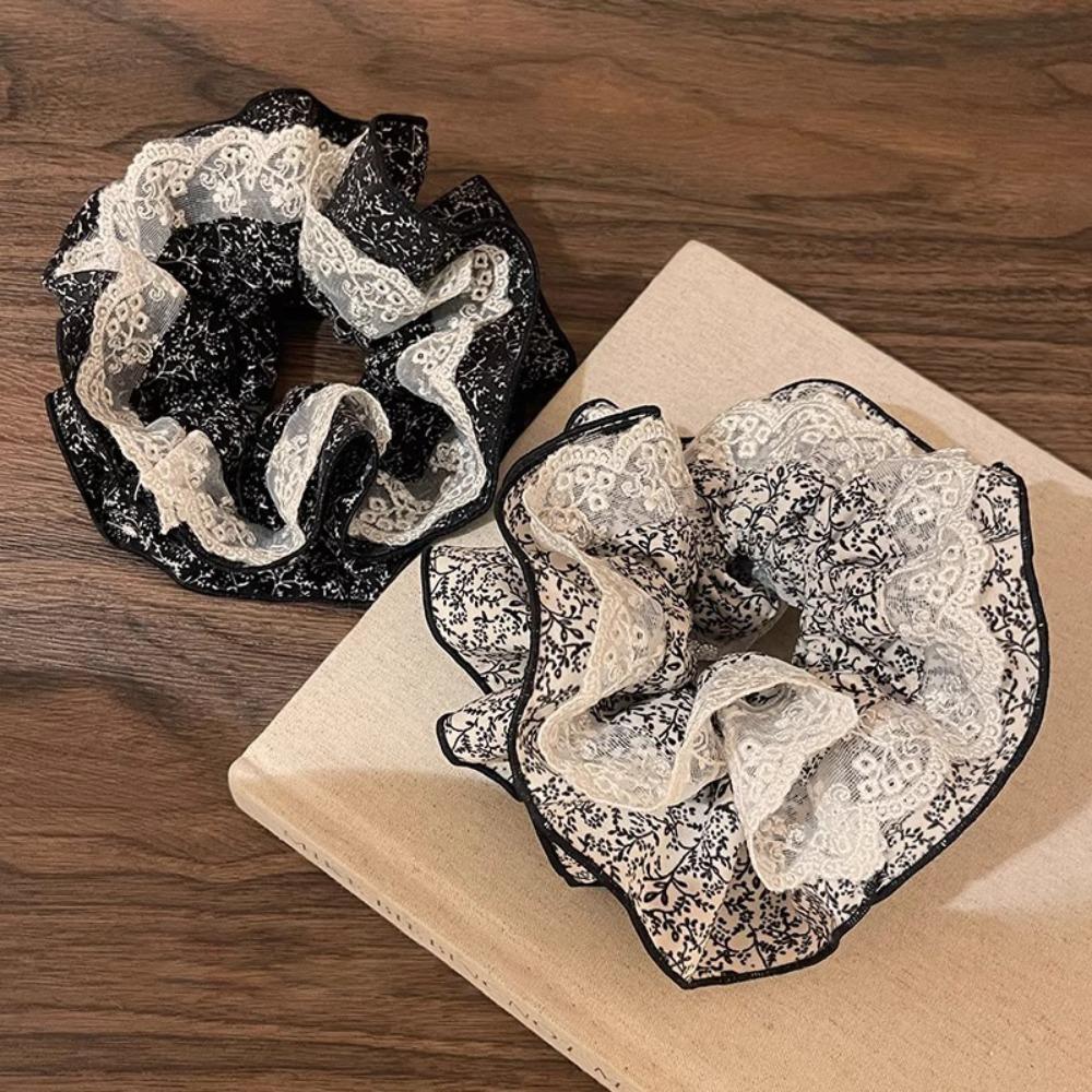 Large Size Women Hair Scrunchies French Style Oversized Hair Ropes Hair Accessory