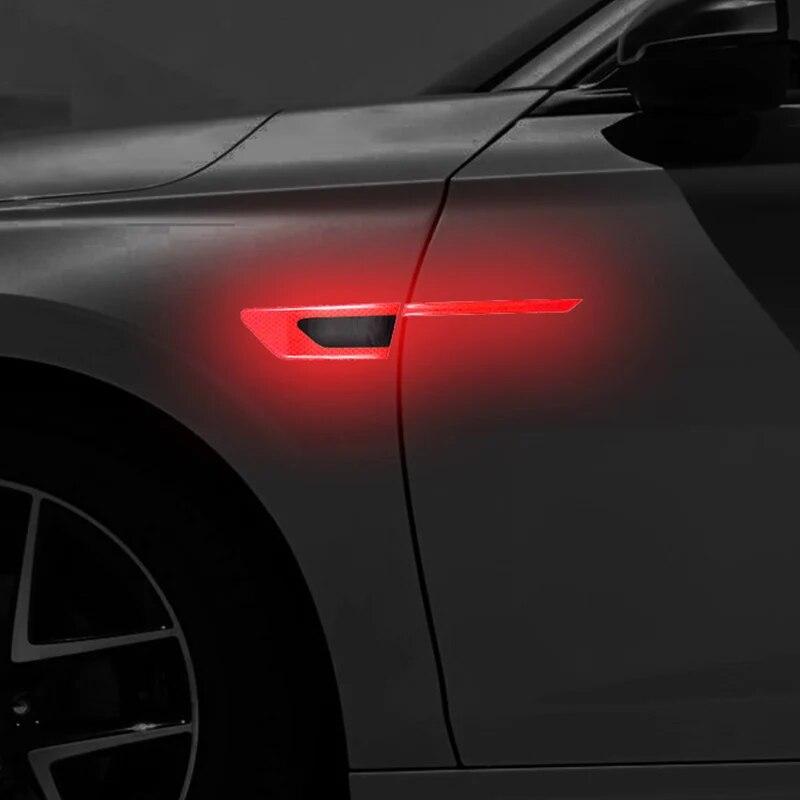 Автомобильные светоотражающие декоративные наклейки на крыло, предупреждающие наклейки против царапин, автомобильные аксессуары для экстерьера грузовика, двигателя, универсальные