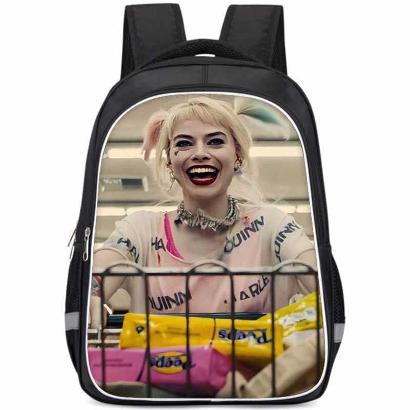Школьный рюкзак Harley Quinn большого объема, легкий, из ткани Оксфорд, для детей