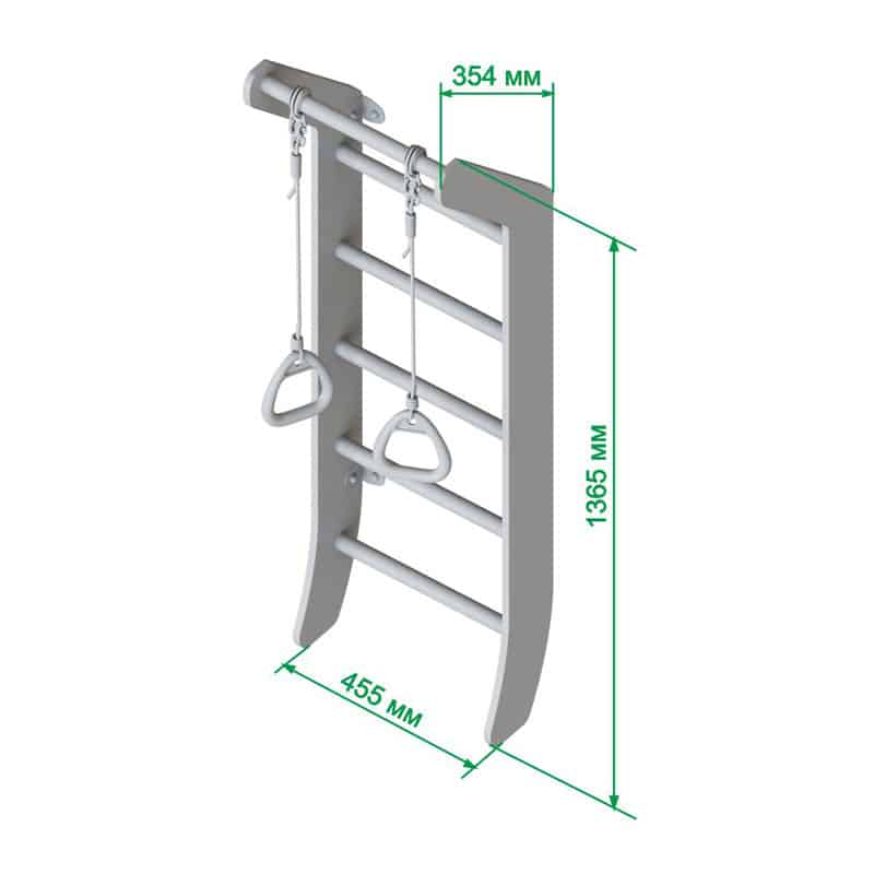 Гимнастическая лестница Мини Цветная